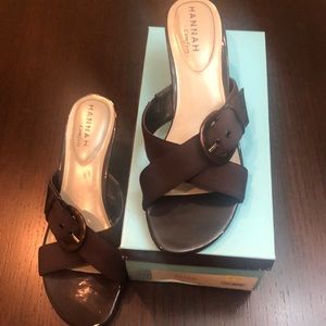 9M Hannah Comfort ladies Brown sandals